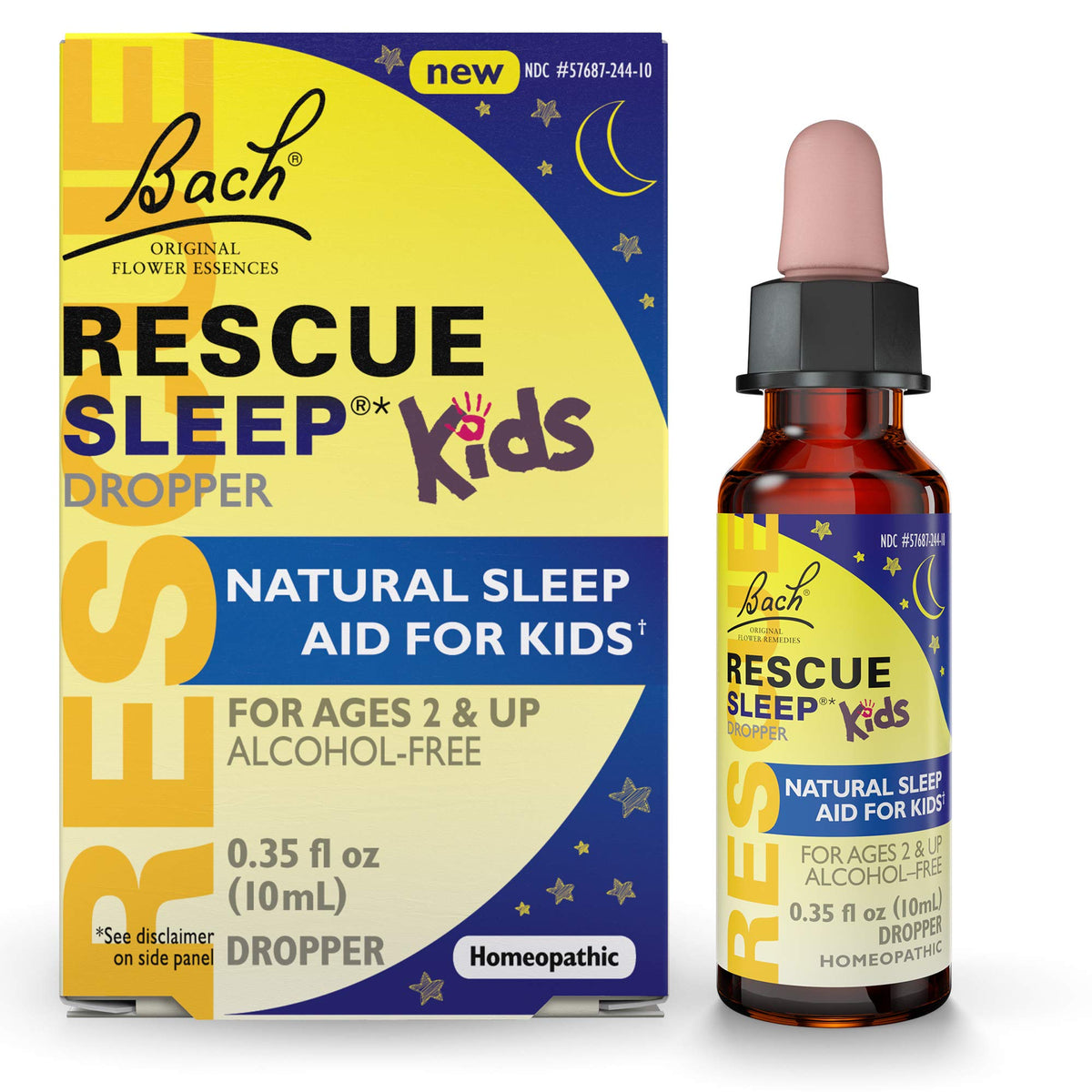 RESCUE SLEEP KIDS Dropper: bouteille présentée, soutien doux au sommeil des enfants