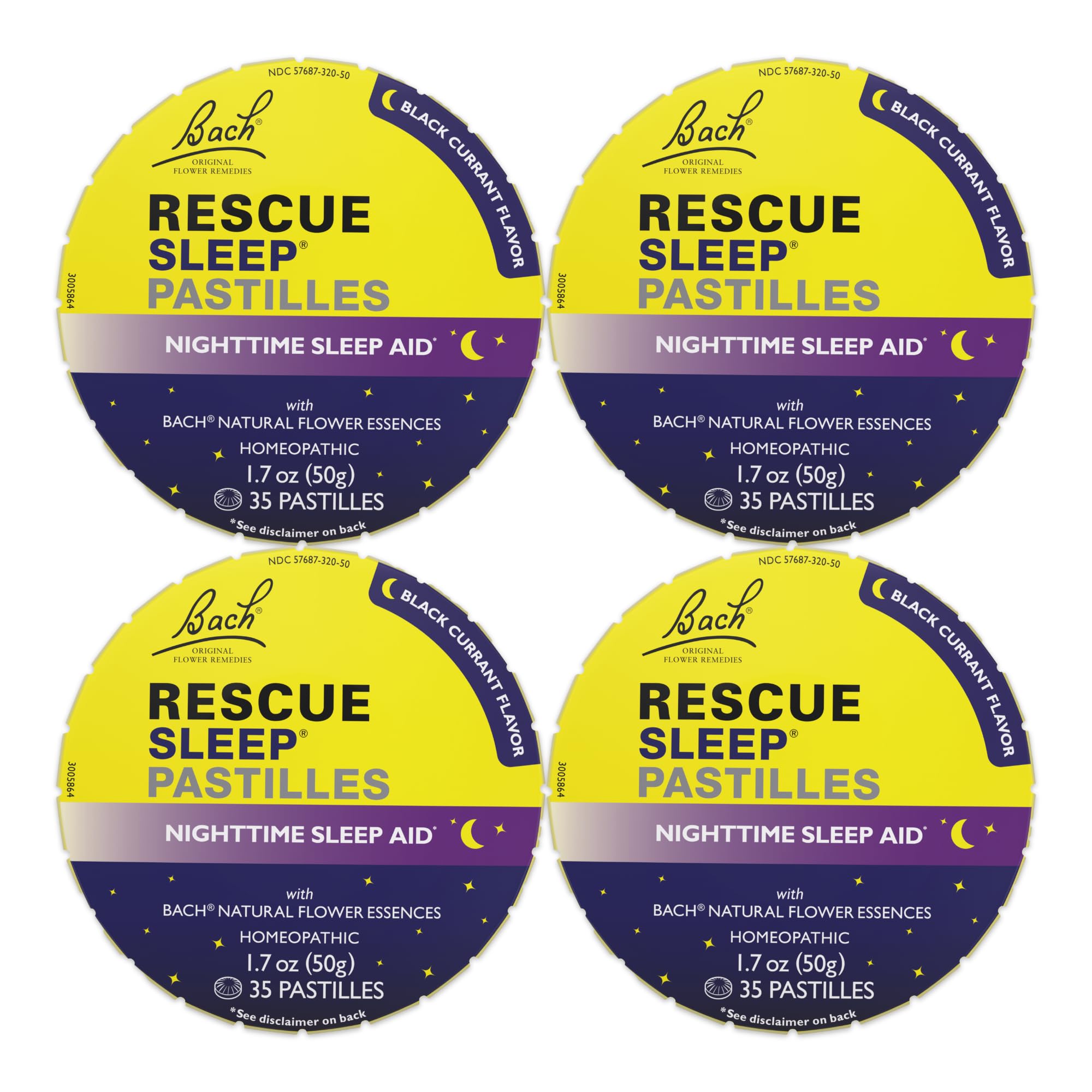 RESCUE Sleep Pastilles en boîte 4-pack pour un rituel nocturne relaxant
