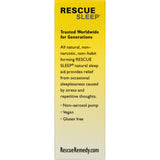 RESCUE SLEEP Spray – formule végan sans mélatonine, adaptée à divers régimes.