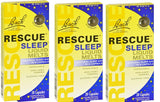 RESCUE Sommeil: gélules dissolvables en bouteille pour endormissement paisible.