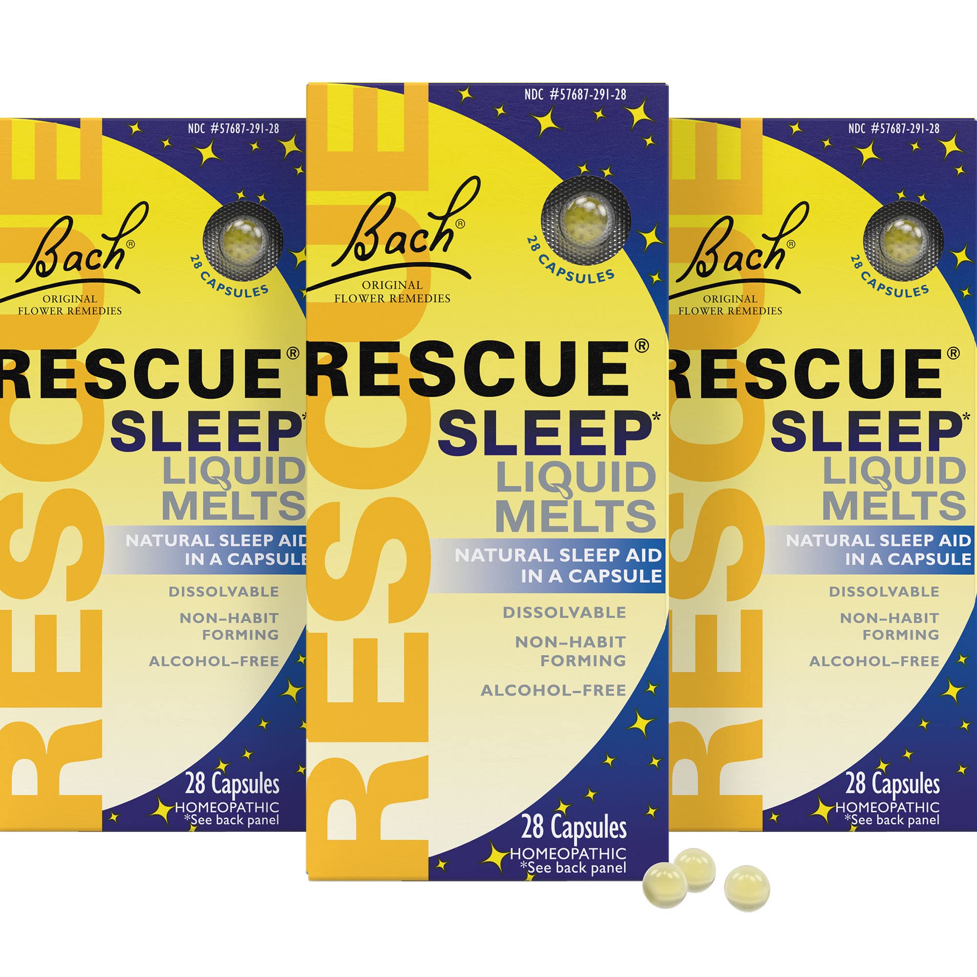 RESCUE Sommeil Mélts liquides : bouteille prête pour un endormissement naturel