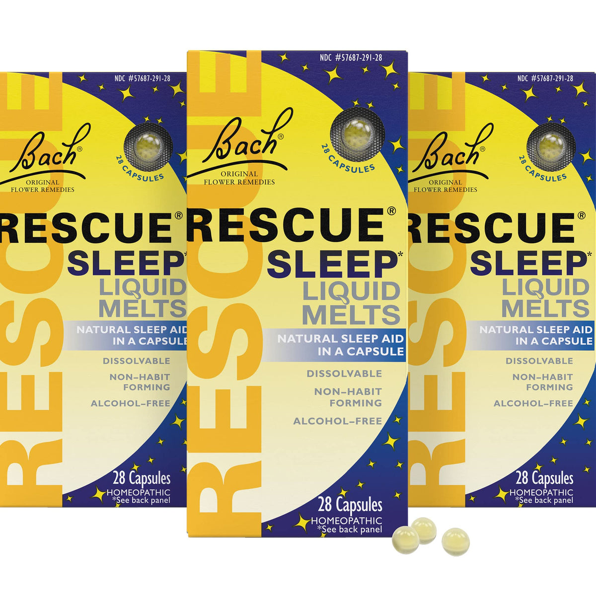 RESCUE Sommeil Mélts liquides : bouteille prête pour un endormissement naturel