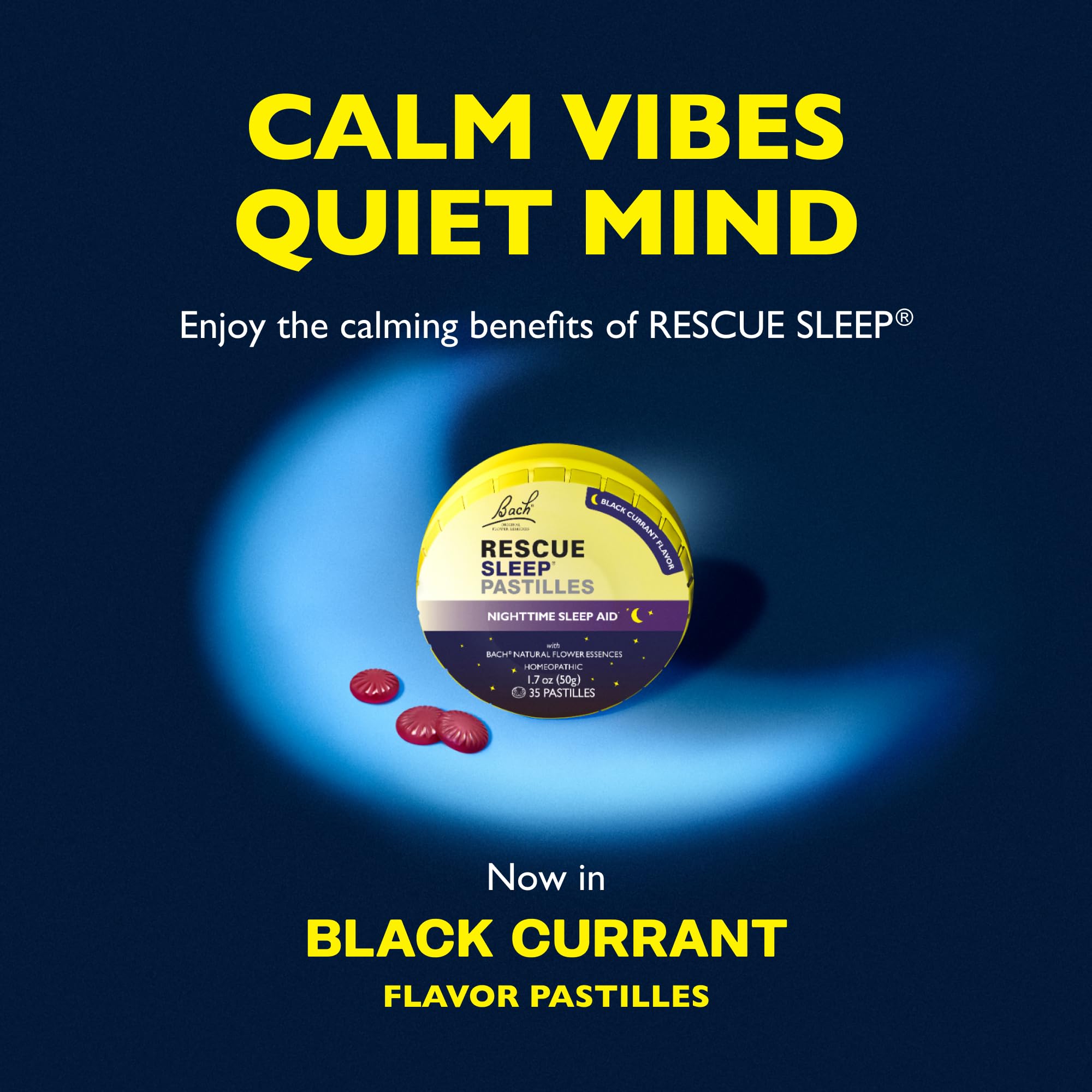 Pastille RESCUE Sleep qui se dissout lentement avant le coucher.