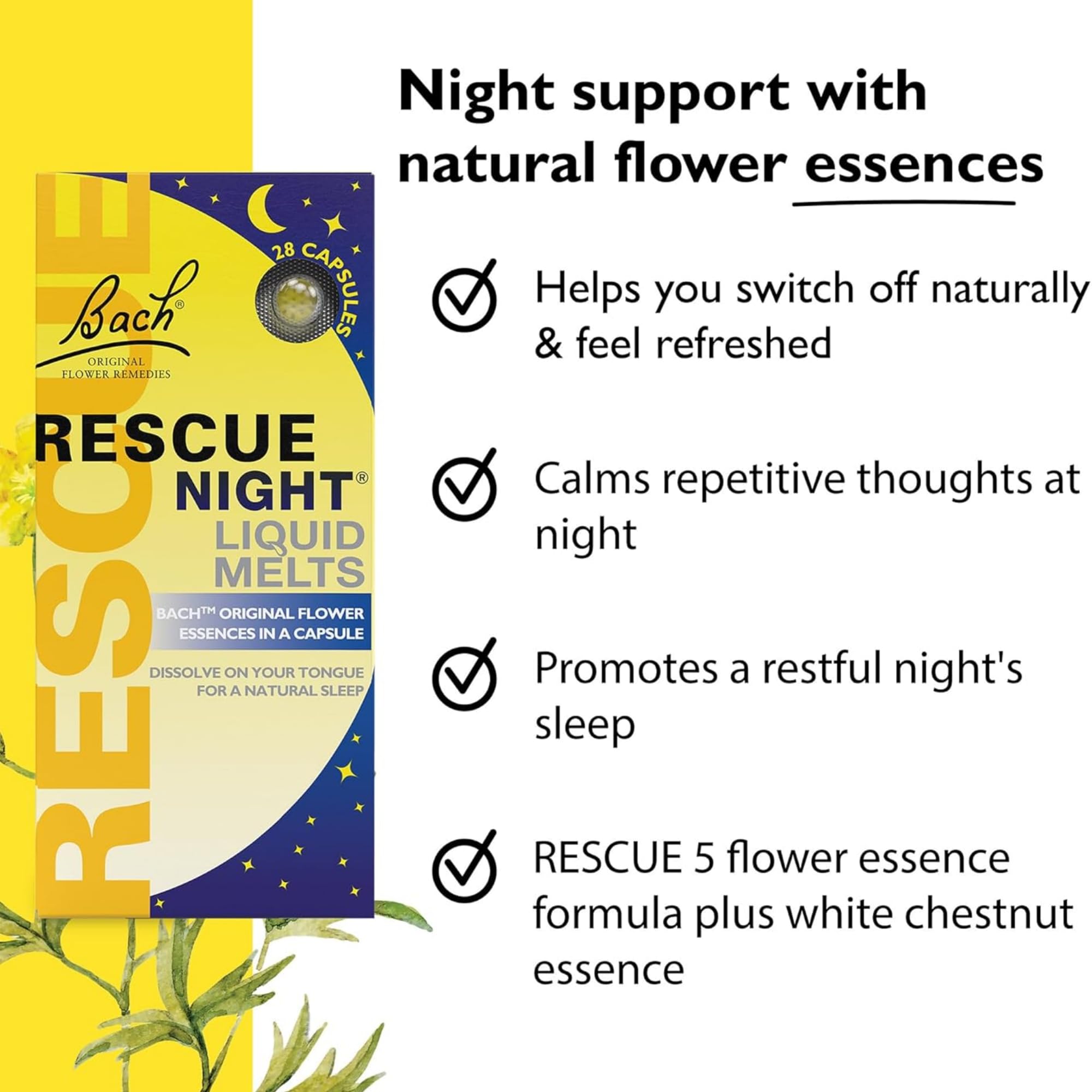 Goût orange vanille naturel RESCUE Sleep
