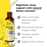 RESCUE Sommeil gouttes usage facile sur la langue favorise l'endormissement naturel.