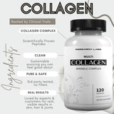 Research Labs Collagène – dose 750 mg par gélule pour absorption potentielle rapide.
