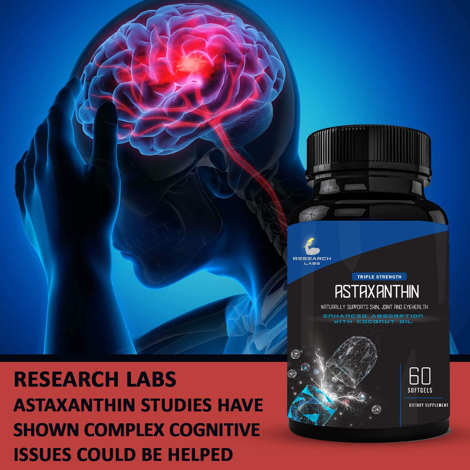 Research Labs huile coco biologique – formule d’absorption améliorée