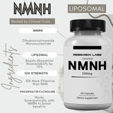 Capsules NMNH liposomales Research Labs, délivrance améliorée pour l'énergie.