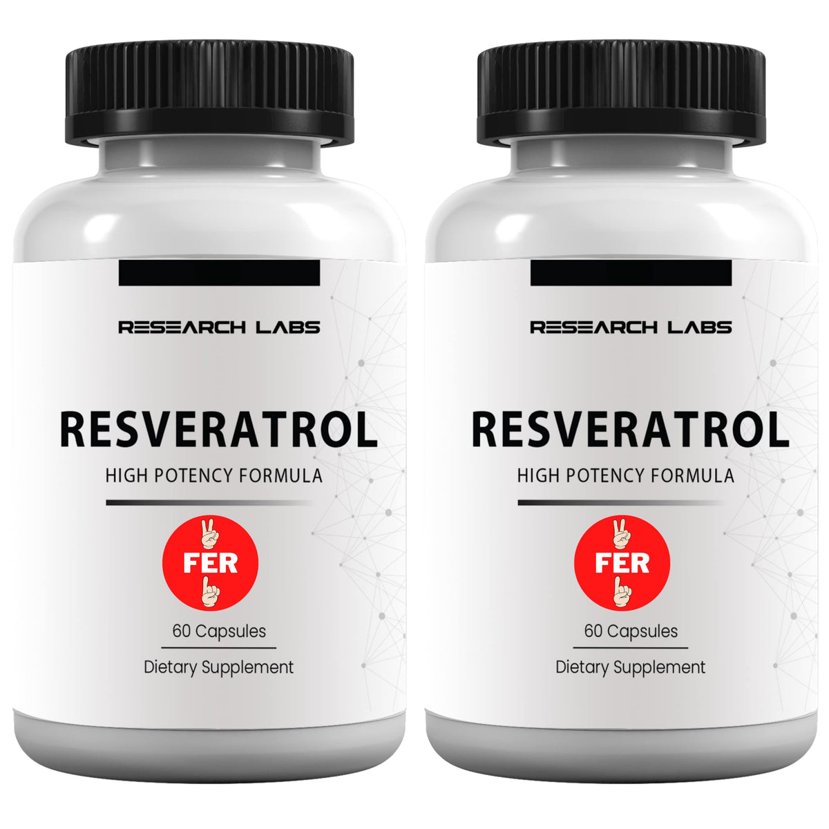 Bouteille Research Labs Resveratrol prête pour votre routine quotidienne.