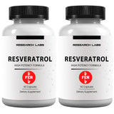 Bouteille Research Labs Resveratrol prête pour votre routine quotidienne.