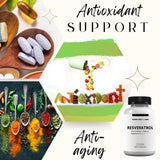 Emballage Research Labs Resveratrol élégant et pratique.