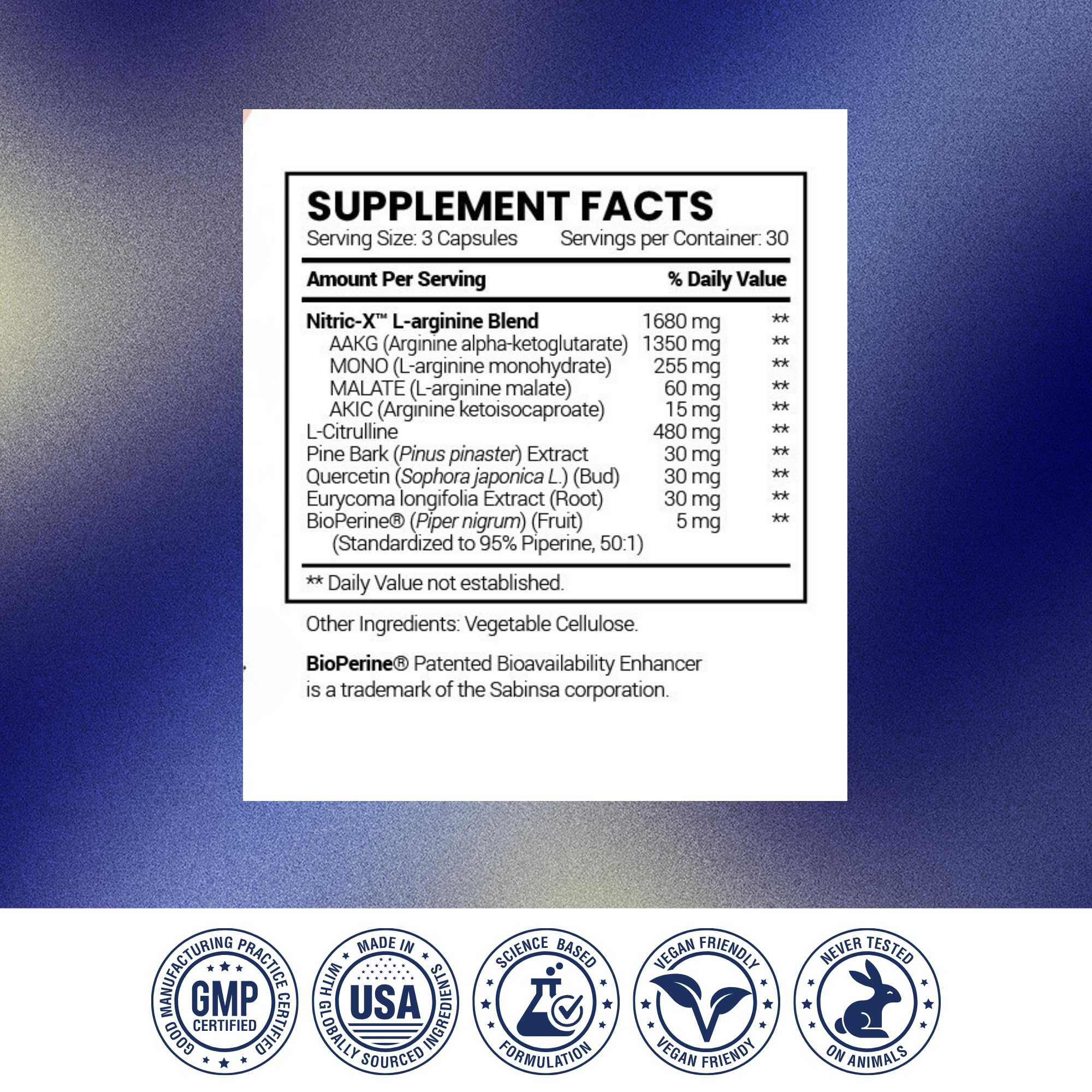Bouteille sur table, Research Verified Nitric Oxide, ambiance salle de sport.