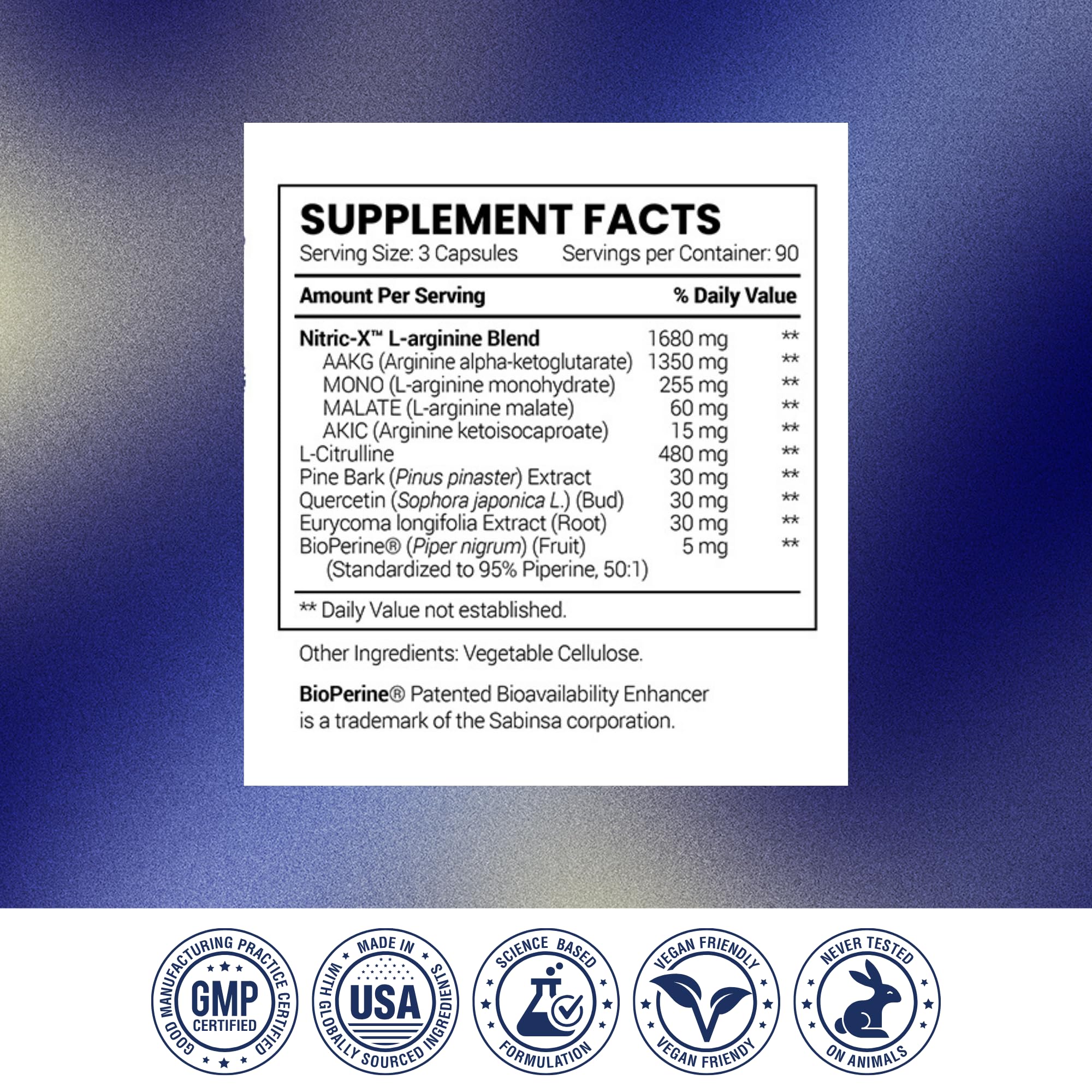 Research Verified oxyde nitrique - illustration de marque renforçant la confiance et la transparence.