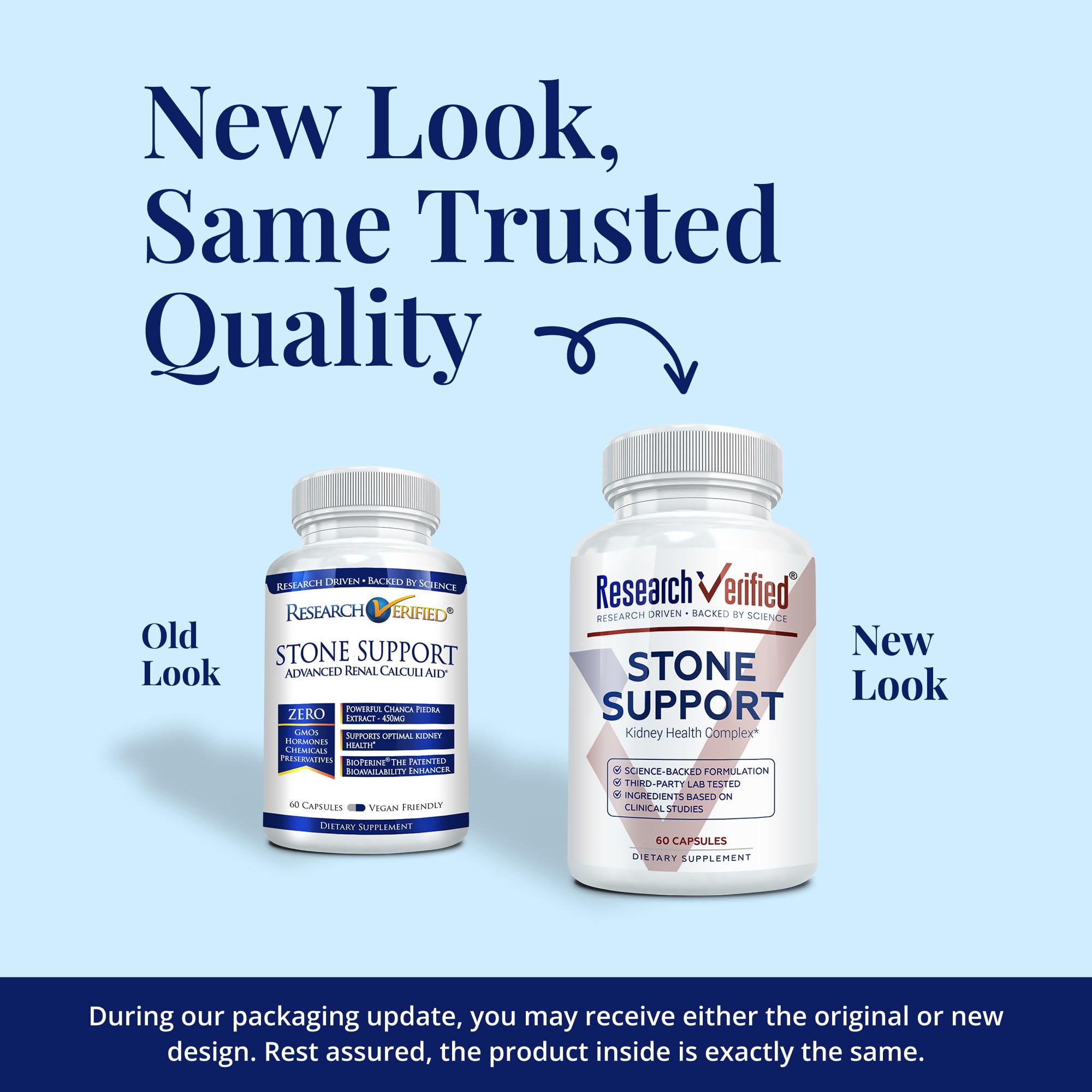 Stone Support Research Verified - gélules présentées pour usage quotidien.