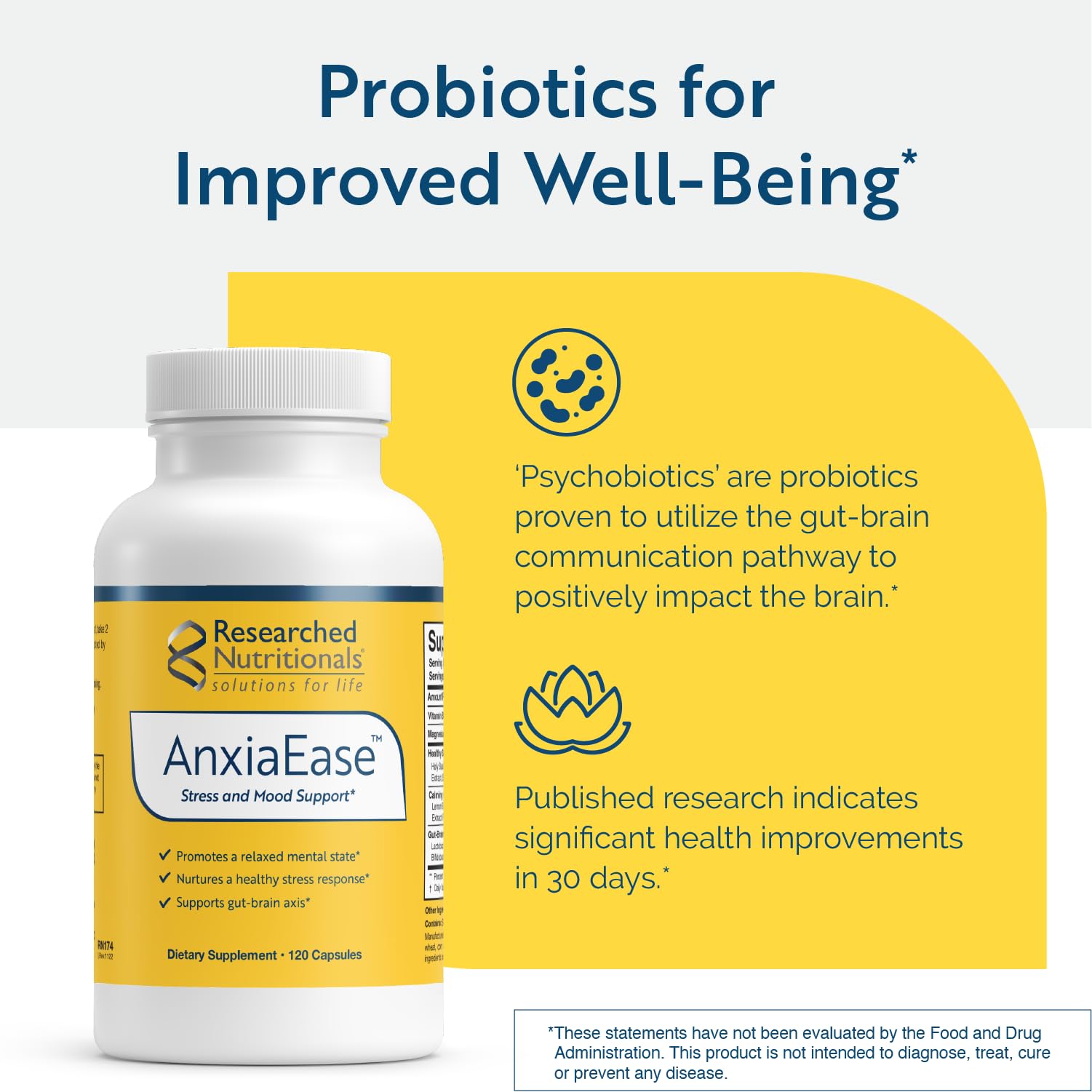 Probiotiques psychobiotiques inclus dans AnxiaEase pour l axe gut-cerveau