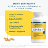 CoQ10 haute dose et PQQ dans ATP 360, énergie cellulaire possible.