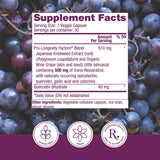Capsules véganes Reserveage Resveratrol, prise facile chaque jour