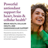 Ingrédients clés Reserveage Resveratrol Plus+, resveratrol bioaccessible et quercétine.