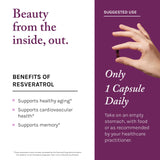 Packaging Reserveage Beauty Resveratrol Plus+, design clair et informatif.