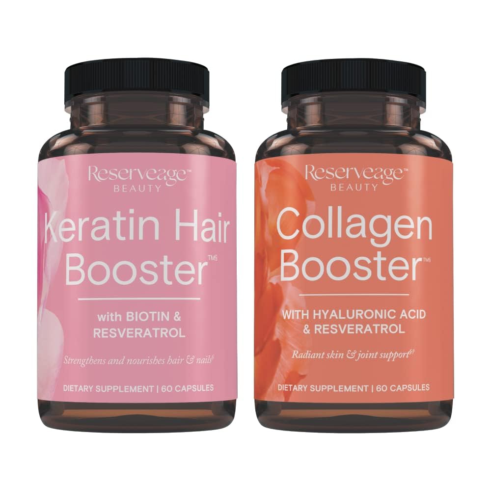 Reserveage Collagen Ultra Booster, bouteille soutenant elasticite et hydratation de la peau.