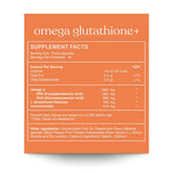 Gélules Reset Wellness Oméga GLUTATHIONE Plus prêtes à avaler.