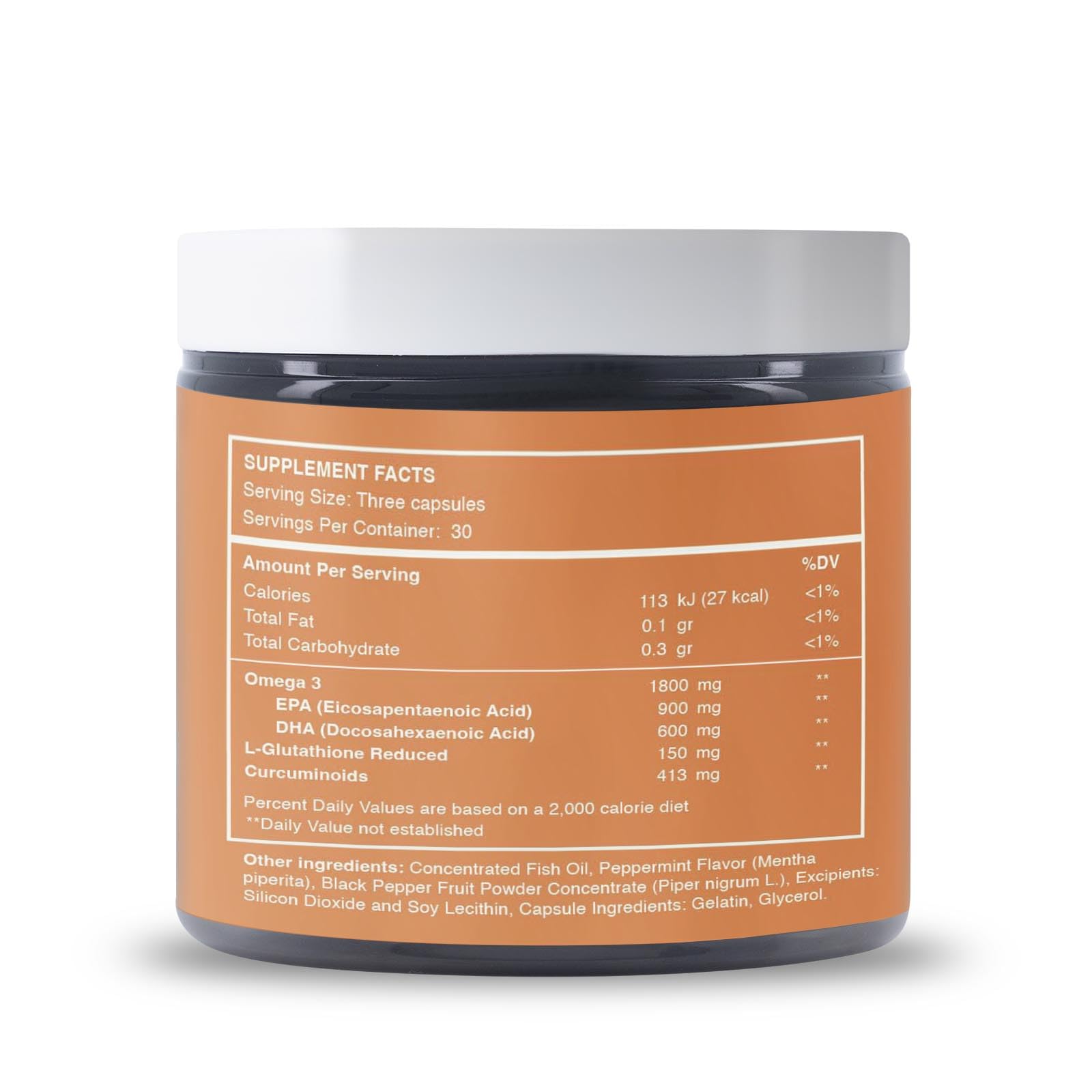 Emballage eco-responsable Reset Wellness Oméga GLUTATHIONE Plus pour une consommation consciente.