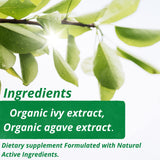 Ingrédients clés : agave biologique et extrait de lierre.