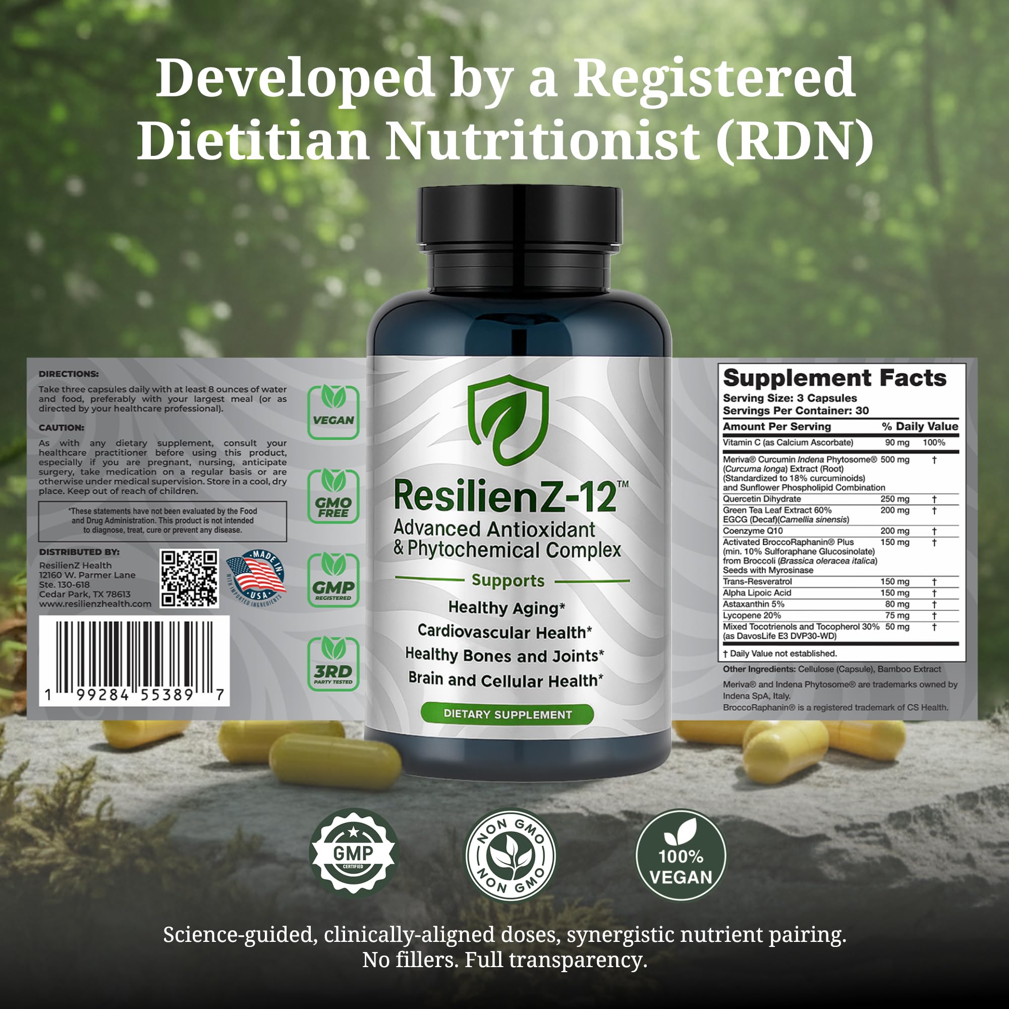 ResilienZ-12-astaxanthine: couleur des nutriments et potentiel antioxydant
