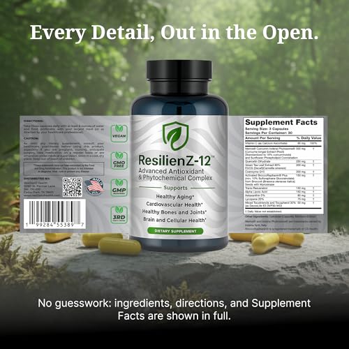 ResilienZ-12: capsules et dosage clairement indiqués pour routine simple