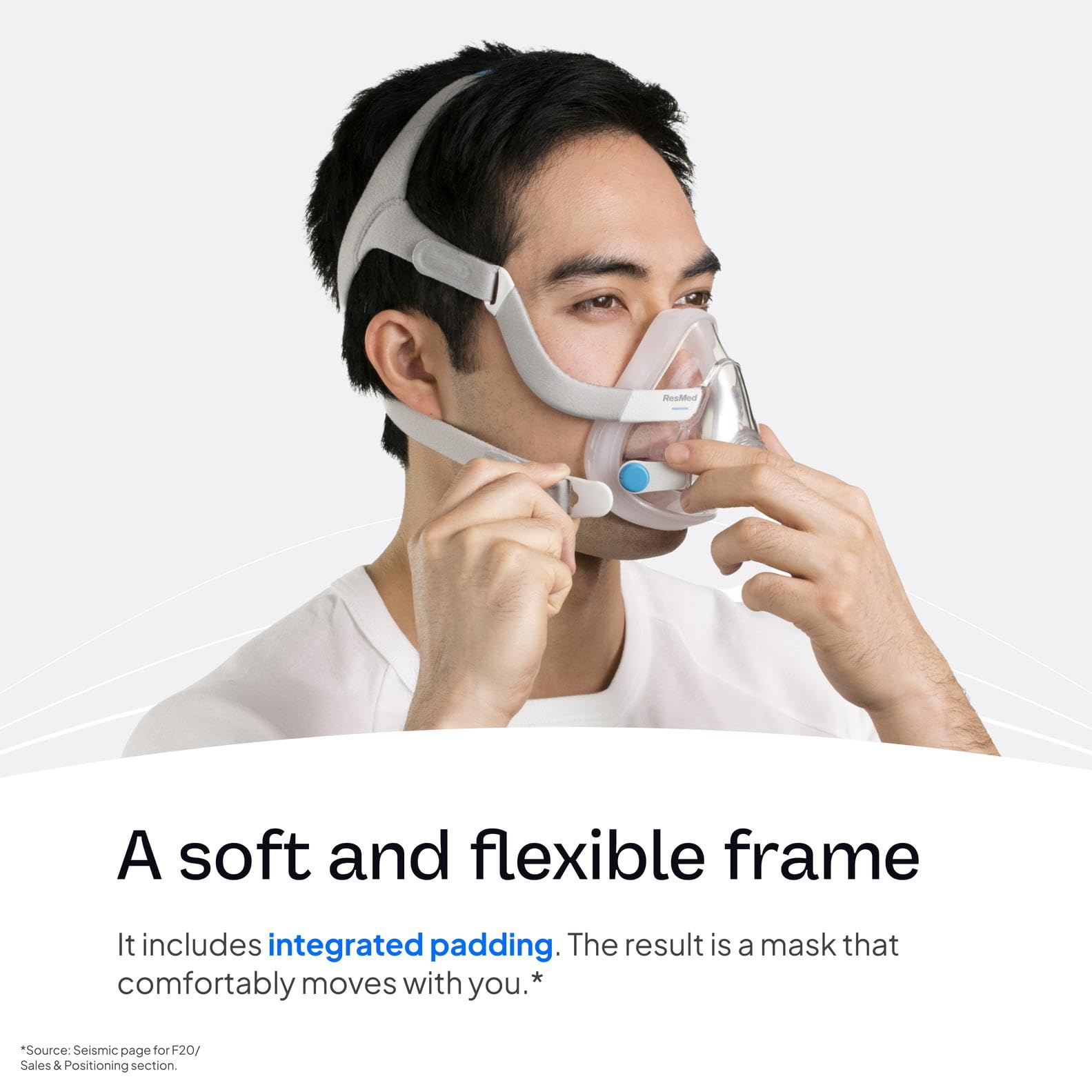 ResMed AirFit AirTouch F20 Headgear offre un ajustement personnalisable et stable