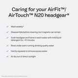 Sans coussin nasal, courroie ResMed AirFit AirTouch N20 pour simplifier l'entretien.
