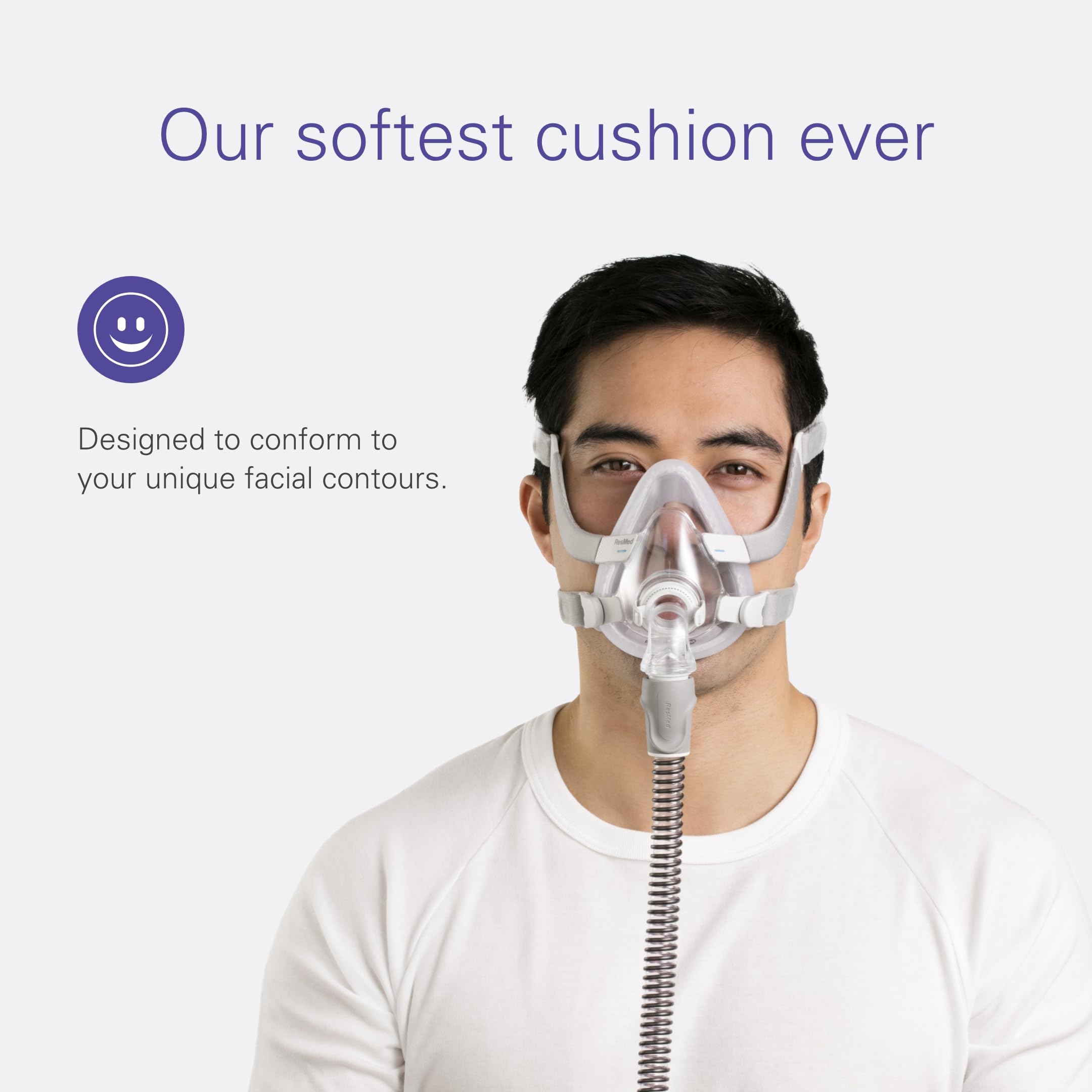 Coussin durable en silicone pour AirFit F20, longévité et fiabilité.