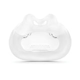 Coussin AirFit F30i de ResMed, design compact pour un confort discret et une meilleure étanchéité.