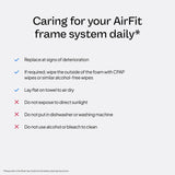 ResMed AirFit F30i mise en place confortable permet ajustement rapide.