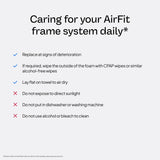 Conception légère AirFit F30i pour un sommeil naturel et sans encombrement.