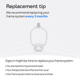Utilisation nocturne facilitée avec le AirFit F30i et moins d’encombrement.