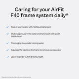 AirFit F40 clips magnétiques pour un montage et démontage simples.