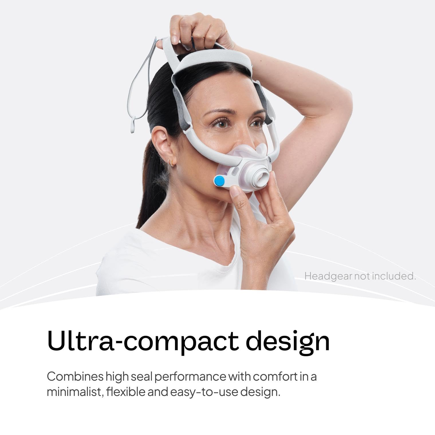 AirFit F40 de ResMed coussin silicone doux: adapte au visage pour l’étanchéité
