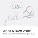 AirFit F40 design léger et minimaliste pour un port confortable.