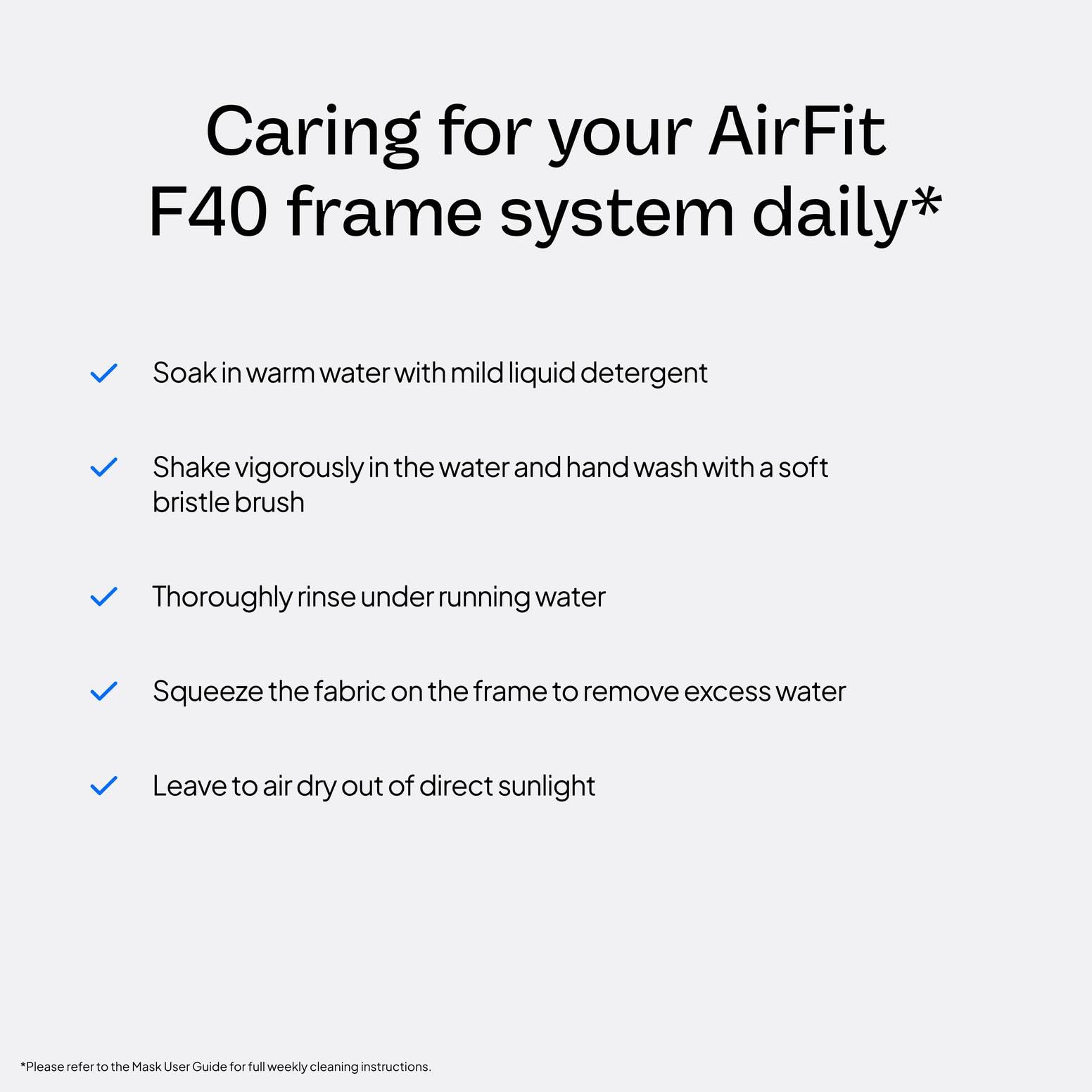 AirFit F40 de ResMed design minimaliste: port discret et confortable