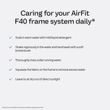 AirFit F40 de ResMed design minimaliste: port discret et confortable