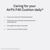 ResMed AirFit F40 Petit Large – coussin-entretien-simple et durable.