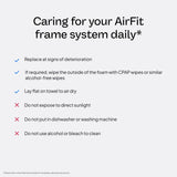 Harnais non inclus avec AirFit N20, flexibilité avec accessoires existants.