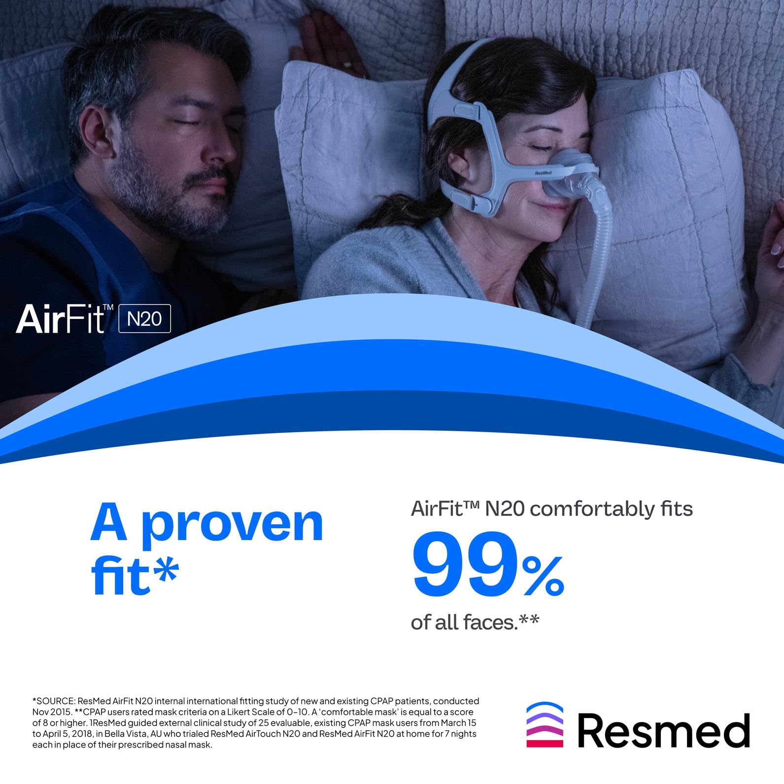 Pack de remplacement du coussin AirFit N20 pour entretien régulier.
