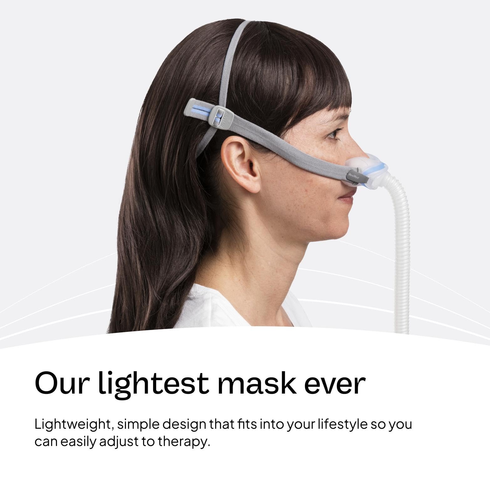 Cadre nasal ResMed AirFit N30 — installation simple et fiable.