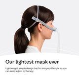 ResMed AirFit N30 cadre-confort : moins de contact facial pendant le sommeil.