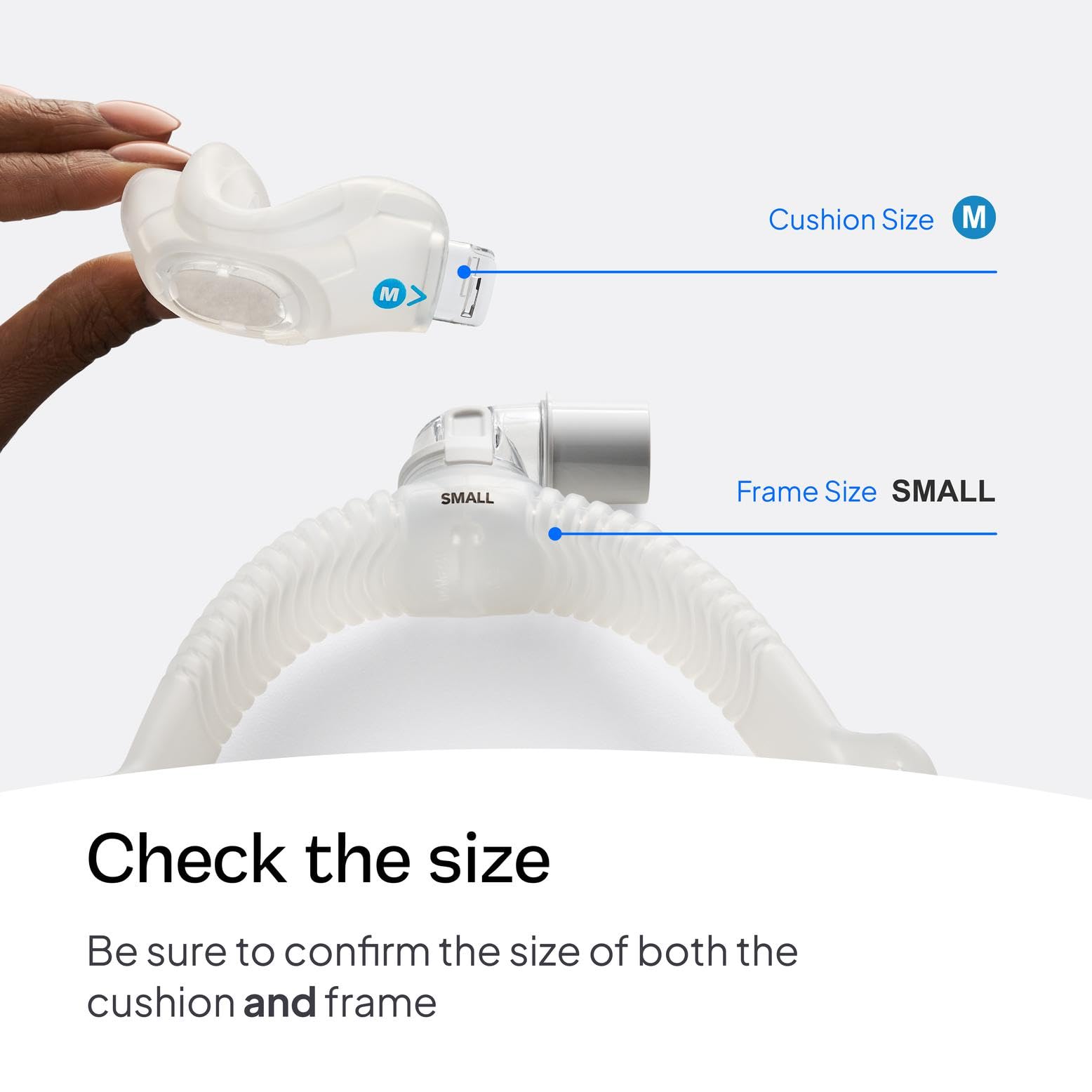 Coude ResMed AirFit N30i, connexion fiable pour un ajustement rapide et sûr.
