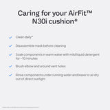 Coussin nasal berceau AirFit N30i pour ajustement discret.