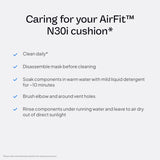 ResMed AirFit N30i - design compatible pour un ajustement sûr.