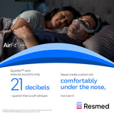 Flux d'air optimal assuré par le coussin AirFit N30i.